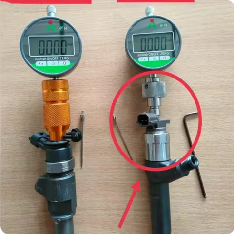 Injector Solenoid Valve Stroke Lift Travel Mesuring Seat Repair Tool for DENSO Vigo D-Mac Tinton Nav