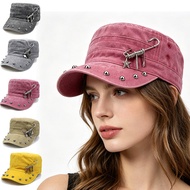 Flat Top Military Cap Flat Cap Hip Hop Cap