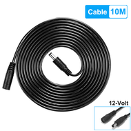 DC 12V Power 20ft/6 10 Meters Extension Cable 5.5*2.1mm To Male Power Cord Wire For CCTV Security Ca