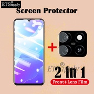 2 Pcs ZTE Blade A55 A35 Screen Protector Tempered Glass Film + Lens Camera Protector Film for ZTE Bl