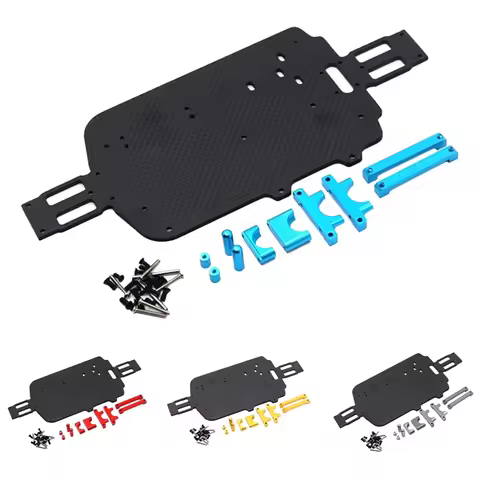 WLtoys 184011 A949 A959 A969 A979 K929 A959-B A979-B Carbon Fiber Chassis Kit 1/18 RC Car Upgrade Pa