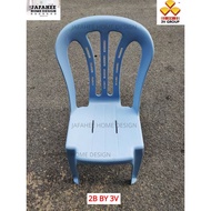 【JFW】 3V -2B PLASTIC CHAIR (SET OF 5)  / DINING CHAIR / High Quality Stackable Plastic Chair (MARBLE WHITE) (5 PCS)