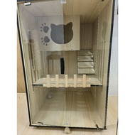 Sangkar kucing Wooden Villa