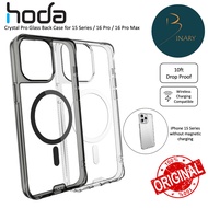 Hoda Crystal Pro Military Grade 9H Glass Protection Case for iPhone 15 Pro / 15 Pro Max