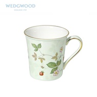Wedgwood威基伍德野草莓骨瓷敞口綠色馬克杯水杯咖啡杯歐式杯茶杯