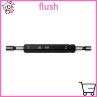 FLUSH Thread Plug Gauge, Steel Material 6H Tolerance Double Ends Thread Gauge, Durable Black M5x0.8 