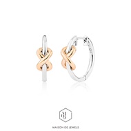 PRE ORDER Maison de Jewels - Infinite Earring ต่างหูเงิน โรสโกลด์ ต่างหูใส่ทุกวัน อนันต์