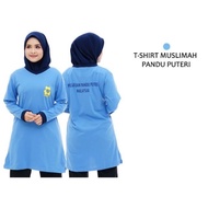 Pandu Puteri Uniform Baju Muslimah Microfiber Baju Jersey Muslimah Tshirt Women Muslimah Jersey Flower MUSLIMAH PANDU PUTERI Jersi Muslimah Murah Malaysia Baju Muslimah Plus Size