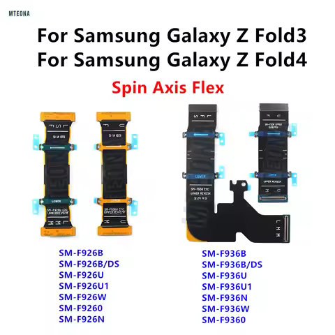 Spin Axis Flex For Samsung Z Fold 3 4 F936 F926 MainBoard Connector LCD Display USB Flex Cable SM-F9
