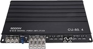 Generic 4 Channel Car Amplifier, 4 X 80W High Power 20Hz to 20kHz Full Range Amplifier with Ultra Lo