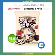 [CU] Chewing Cookie Mellow 50g Strawberry & Chocolate Cookie Flavor/Korean Sweet Marshmallow