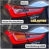 Turn Signal Sticker Rear LightORANGE HONDA City Hatchback Car Decal Sticker Car Accessories Exterior
