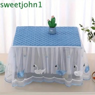SWEETJOHN Microwave Dust Cover, Rectangle Insulated Oven Cover, Room Decoration Dust Proof Pastoral Style Breathable Tablecloth Kitchen Appliances