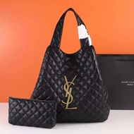 Saint Laurent YSL Icare Maxi Lambskin Tote Bag