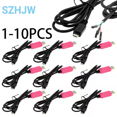 MICRO USB 5PIN 1M CP2102 USB To UART TTL Cable Module 4 Pin 4P Serial Adapter Download Cable Module 