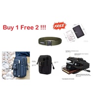 BlackHawk Tactical Belt + Pouch Bag + Stainless Steel Multi Function Knife