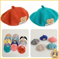 OMG* Kids Knitted Beret  Pattern Hat Adjustable Children Knit Beret for Boy Girl