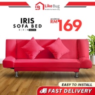 ⚡️LIKE BUG⚡️ IRIS Durable Foldable 2 in 1 Sofa Bed [1 YEAR WARRANTY & ] / sofa / sofa bed / bed / fo