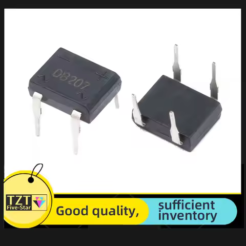 GREATZT 10/30PCS diode bridge retifica DB207 DIP-4 DB207S DIP4 2A 1000V power diode rectifier 1000v 
