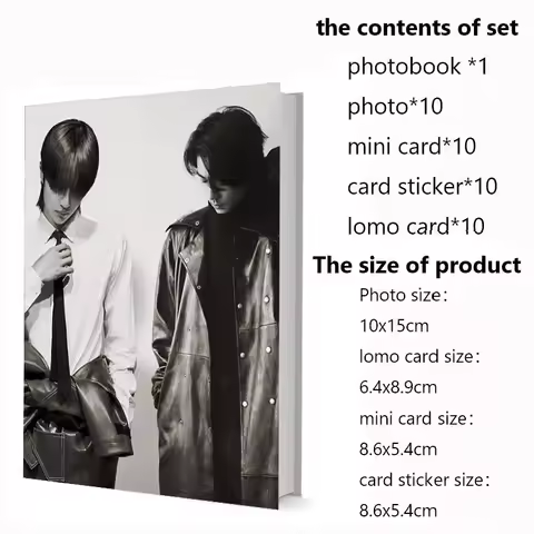 Sean Xiao Zhan Wang Yibo BJYX Couple Photobook Mini Card Sticker Lomo Wallet Card Paste Photo Album 