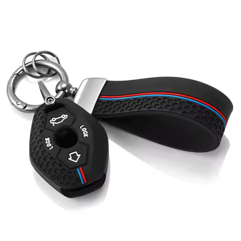 Silicone Car Key Case Key Chain For BMW 3 5 7 Series E38 E39 E46 E83 M5 325i X3 X5 Z3 Z4 Accessories