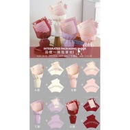 5 letter covers wrapped in luxurious flowers, colorful cardboard, size 43*54cm