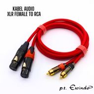 Cable Set Mixer TO Power XLR Female TO RCA Cable Canare/Sinar PT Ewindo 1 Meter HDMI RCA Audio Cable