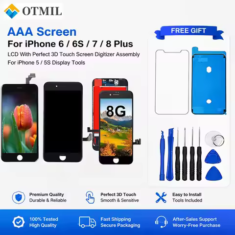 LCD Screen Display For iPhone 4 4s 5 5s 6 6s 7 8 3D Touch Screen Digitizer Assembly For iPhone 6s Pl