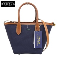 Polo Ralph Lauren Bellport帆布兩用單肩包/手提包，近全新，女士，海軍藍 [二手]