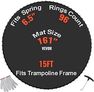 VEVOR Replacement Trampoline Mat, Jumping Mat Fits 12/13/14/15 ft Frame, Universal Jumping Round Tra