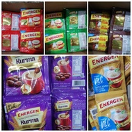 Energen Kurma, Energen Kacang hijau, energen Vanilla, Energen Jahe, Energen Coklat (1Renteng10Bks)