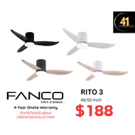 *FREE DELIVERY* FANCO RITO 3 DC MOTOR Ceiling fan 3 blades 46''/52'