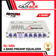 SHUTTLE LAB SL-404 | 4-Band Pre-Amp Parametric PreAmp with Subwoofer Output | PreAmp 4 Band Equalize