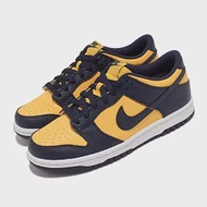 Nike 休閒鞋 Dunk Low GS 運動 女鞋 經典款 密西根 皮革 滑板 球鞋 穿搭 藍 黃 CW1590-700 23cm BLUE/YELLOW