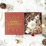 DN DECONATION Christmas Tree Baubles Glass Nutcracker White Gold Christmas Bauble for Christmas Tree