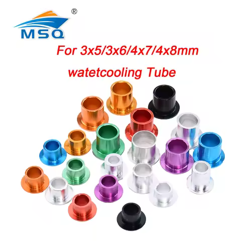 5pcs RC Boat Aluminum Water Cooling Tube Sleeve Cover ID4/4.8/6/6.8/7.8mm for 3X5/3X6/4X7/4X8mm Sili