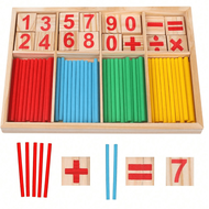Christmas Decoration 1 PC Children's Educational Early Education Mathematics Learning Box Wooden Ari