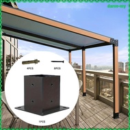 [DarosMY] Post Base Post Bracket Steel Elevated Wood Stand for Park Courtyard DIY Pergola Projects R