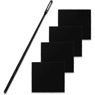 Flute Cleaning Kit Flute Cleaning Rod with 4pcs Flute Cleaning Cloth Flute Cleaning Swabs Flute Poli