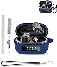 Silicone Case for Tozo NC9 Bluetooth Earbuds 2024 Waterproof Drop-Proof Blue