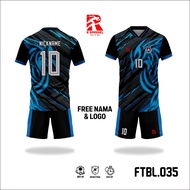 Jersey Futsal Baju Jersey Bola Quick Dryfit | Kaos Olahraga Runinng | Full Printing Sublimasi Free Custom Nama dan Logo