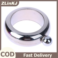 ZLinKJ 1PC 3.5Oz Thép Không Gỉ Drinkware Phụ Kiện Cho Whiskey Vodka Rượu Vòng Sang Trọng Hip Flask V