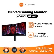 【1 Year Warranty】Xiaomi G34i 34 Inch Curved Gaming Monitor G34WQi 180Hz High Refresh Rate WQHD Low B