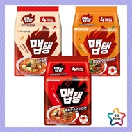Samyang Spicy Garlic Clam, Black Pepper Beef Ramen 4 Pack – Korean Instant Noodles