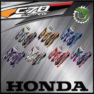 STRIPE MOTOR HONDA C70 GBO(9) CUSTOM NEW MODEL BODY STICKER