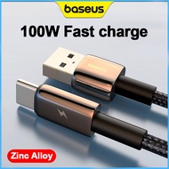 Baseus 100W Fast Charging Cable สายสายชาร์จ USB เป็นสายสำหรับ Huawei วันที่ Type-C เร็ว100วัตต์5A Xi