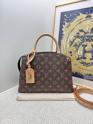 Louis Vuitton LV Retit Palais 芯片款蒙田老花手提包
