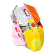 2.4GHz Wireless Mouse Rechargeable Mechanical Metal Esports Game Mice USB Receiver Mouse