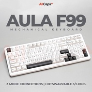 Keyboard - AULA F99 - 3-mode 99-keys Hotswappable Mechanical Keyboard