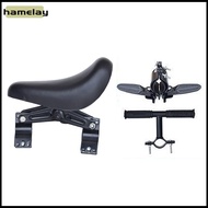 Kids Bicycle Front Seat Children Bike Seat Kids Bike Seat Front Mounted with Handlebar Foot Pedal De
